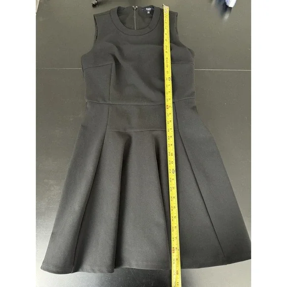 MADEWELL Fit And Flare A-line Dress Classic Modest in Black XS 2 MINT - Picture 7 of 9